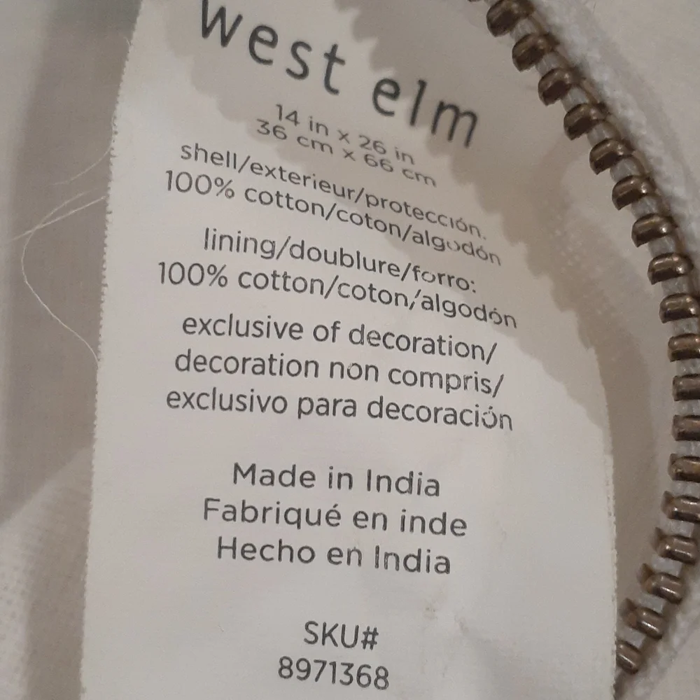 West elm collection cushion covers